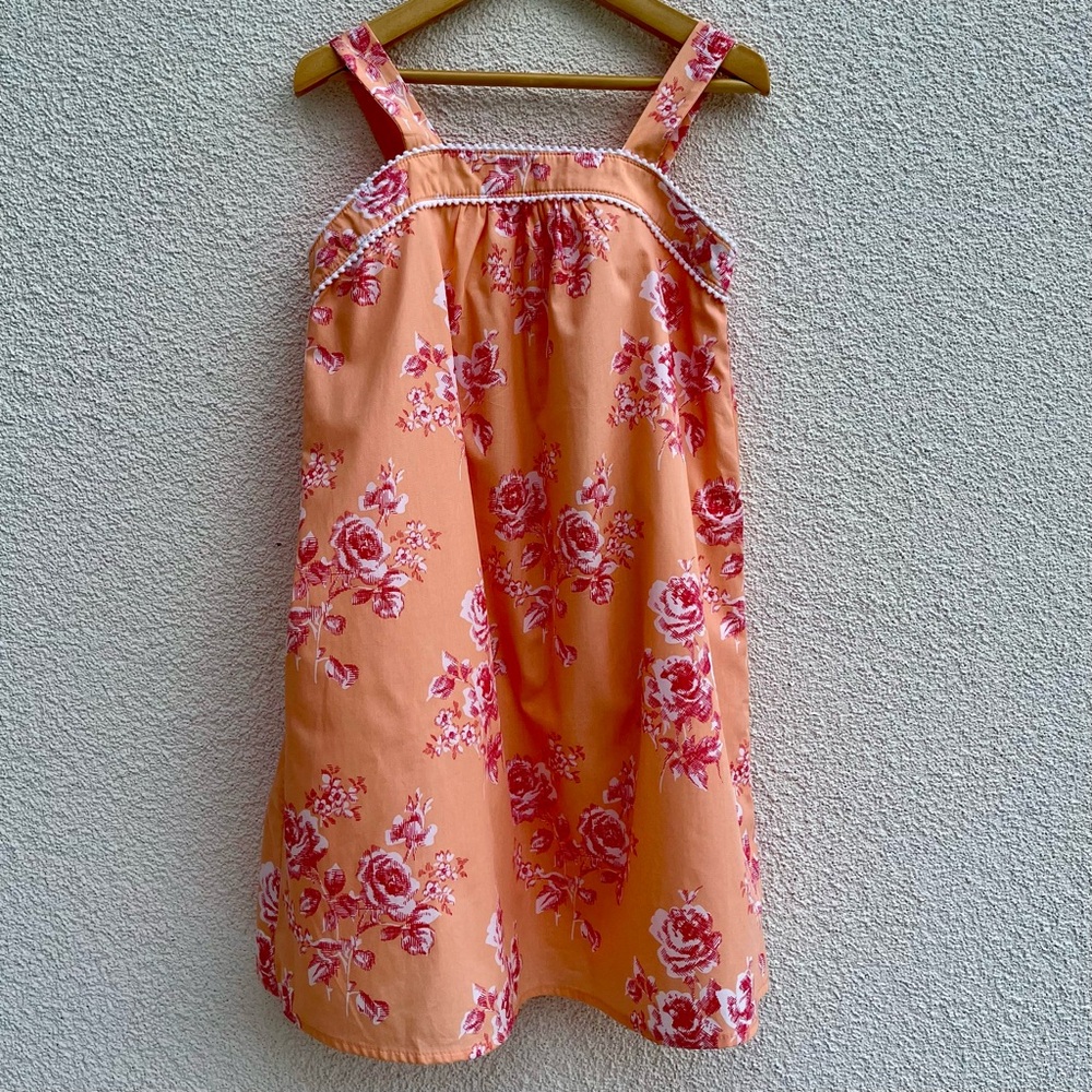 NWT Janie and Jack Rachel Zoe Coral Rose Dress, Size 7